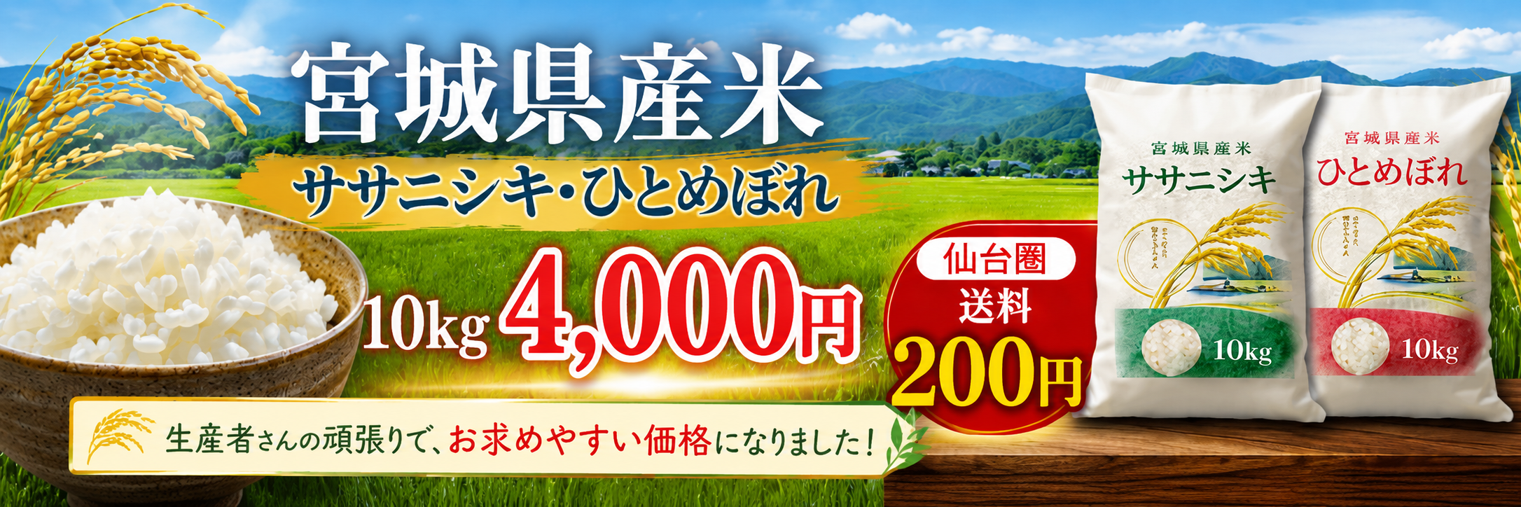 宮城の米を通販で買うなら｜産地直送のエルフの米屋