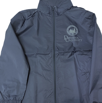 ウィンドブレーカー(フードイン)　胸元プリントタイプ