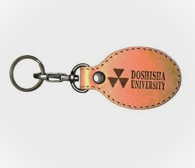 本革キーホルダー　楕円