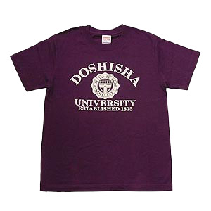 同志社インシグニアTシャツ　紫