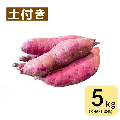 紅はるか(5㎏・土付き・サイズ色々)　※送料別