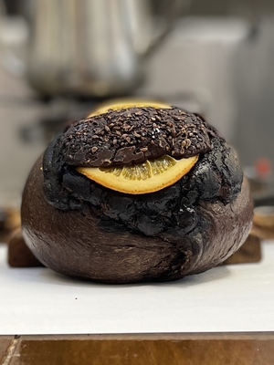 チョコオレンジ　新発売クリスマスベーグルです