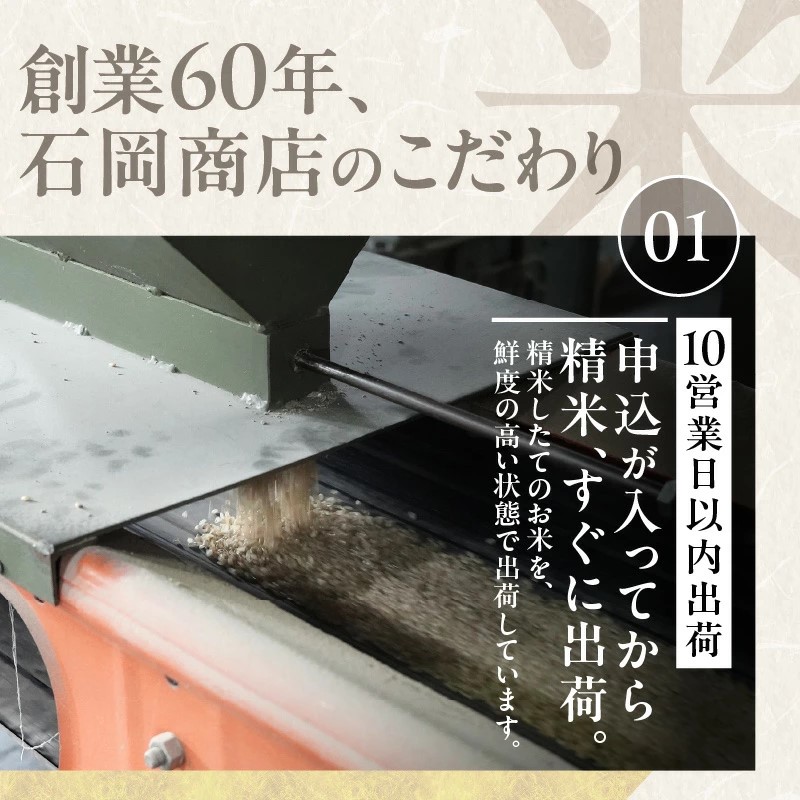 創業60年、石岡商店のこだわり。申込が入ってから精米、すぐに出荷