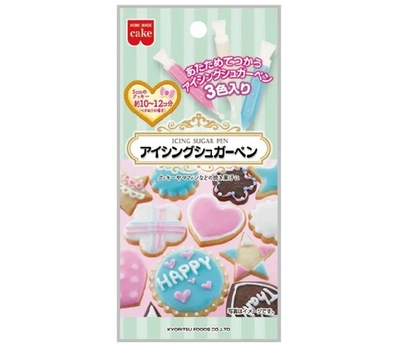 【1個】アイシングシュガーペン　３色入り(50％OFF)