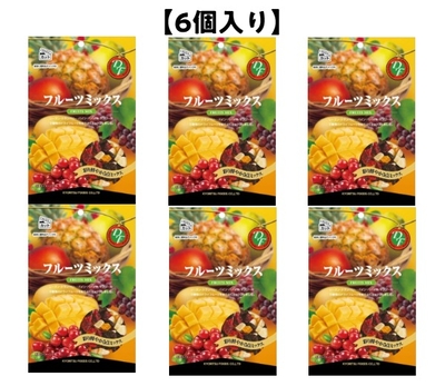 【6個入り】フルーツミックスチャック　65g(40％OFF)