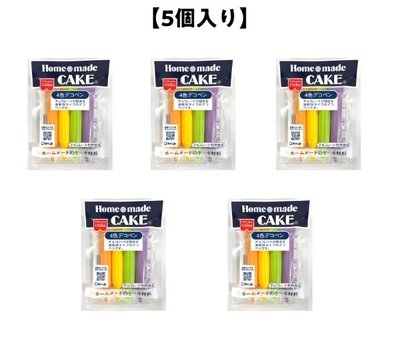 【5個入り】4色デコペン(速乾性)40g(10g&times;4本)　(40%OFF)