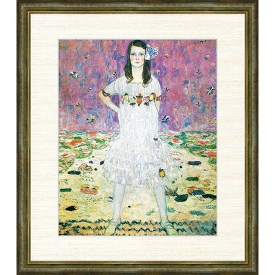 世界の名画　油絵　メーダ・プリマヴェージ　クリムト　F8　61&times;49.5cm　手彩仕上 高精細巧芸美術画
