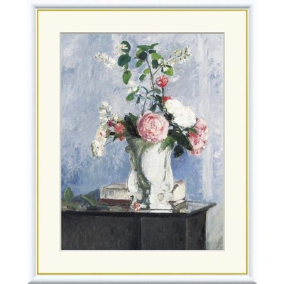 世界の名画　油絵　花のブーケ　ピサロ　F4　42&times;34cm　手彩仕上 高精細巧芸美術画