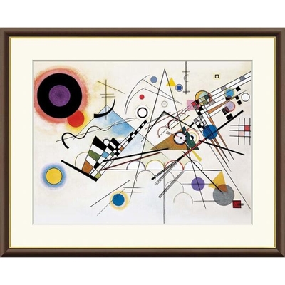 世界の名画　コンポジション８　カンディンスキー　F4　42&times;34cm　手彩仕上 高精細巧芸美術画
