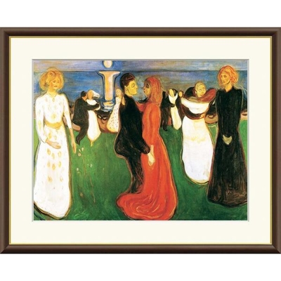 世界の名画　油絵　生命のダンス　ムンク　F8　61&times;49.5cm　手彩仕上 高精細巧芸美術画