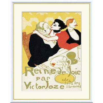 世界の名画　悦楽の女王　ロートレック　F8　61&times;49.5cm　手彩仕上 高精細巧芸美術画