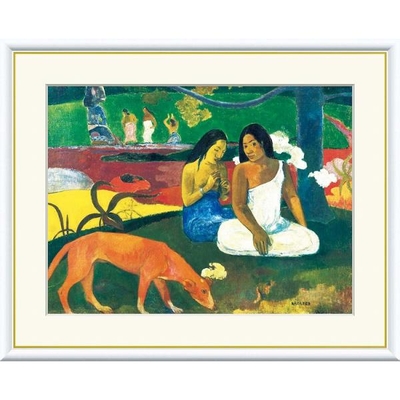 世界の名画　アレアレア　ゴーギャン　F8　61&times;49.5cm　手彩仕上 高精細巧芸美術画