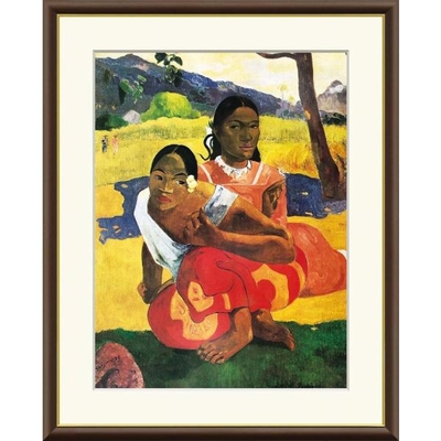 世界の名画　ナフェア・ファア・イポイポ　いつ結婚するの？　ゴーギャン　F4　42&times;34cm　手彩仕上 高精細巧芸美術画