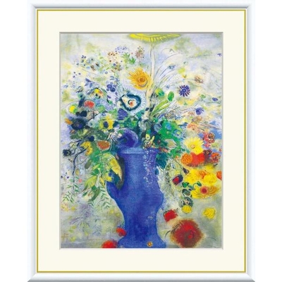 世界の名画　グランブーケ　ルドン　F4　42&times;34cm　手彩仕上 高精細巧芸美術画