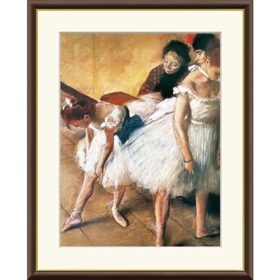 世界の名画　ダンスの試験　ドガ　F8　61&times;49.5cm　手彩仕上 高精細巧芸美術画