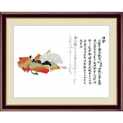 日本の名画　日本画　重要文化財　佐竹本三十六歌仙　伊勢　完全模写精密複製　F6　52&times;42cm　手彩仕上 高精細巧芸美術画