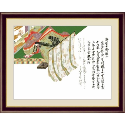 日本の名画　日本画　重要文化財　佐竹本三十六歌仙　斎宮女御　完全模写精密複製　F6　52&times;42cm　手彩仕上 高精細巧芸美術画