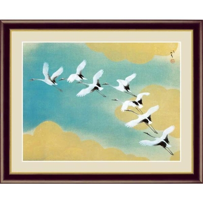 日本の名画　日本画　虹の如く　川端龍子　F4　42&times;34cm　手彩仕上 高精細巧芸美術画