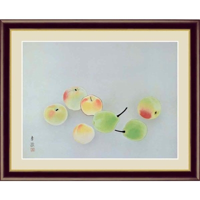 日本の名画　日本画　菓子　小林古径　F6　52&times;42cm　手彩仕上 高精細巧芸美術画
