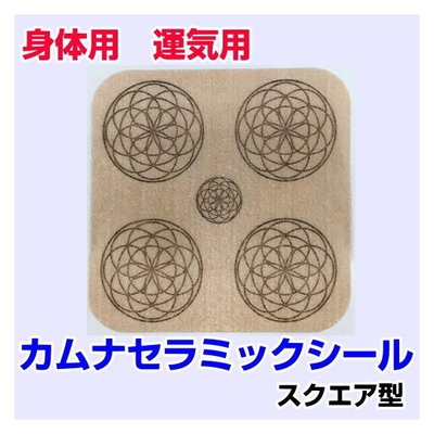 ブラックアイ　ガイアス　カムナセラミックシール　スクエア型　3枚入　奇跡のコイルBLACK EYEの医学博士丸山修寛監修　電磁波カット　生体エネルギー　遠赤外線