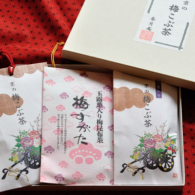 京の梅こぶ茶・3点セット