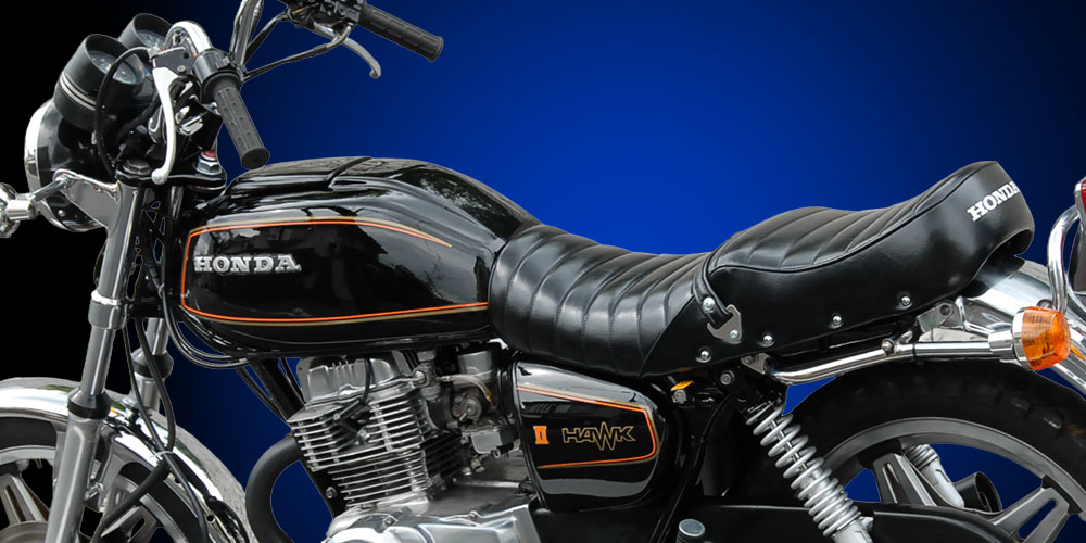 フセイン　送料込み　cb250t ホーク用　タックロール ホーク2/HAWK2 タックロールシート | 旧車バイクカスタムパーツの