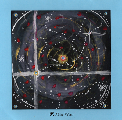 水彩画 #128 Life loves us (A4)