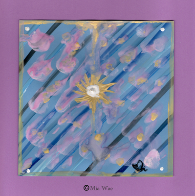 水彩画 #125  Say yes to your life (25x25)