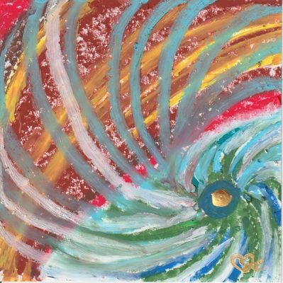 パステルクレヨン #21 The radience of the soul (15x15)