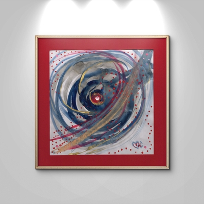 水彩  #62 Unbrekable spirit  (25x25)