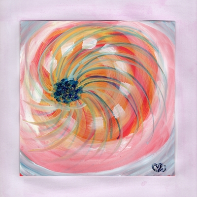 水彩画 #123 Don't give up your dream (25x25)