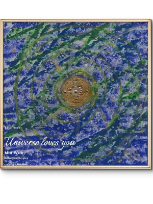 パステルクレヨン #6 Universe loves us (15x15)