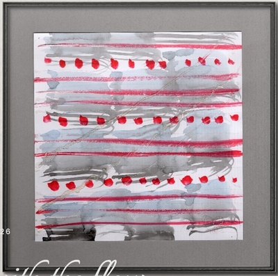 水彩 #190 Go with the flow (25&times;25)
