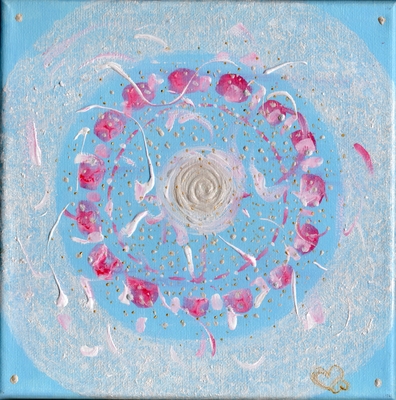 水彩 #219 Joy of trusting yourself (21&times;21)