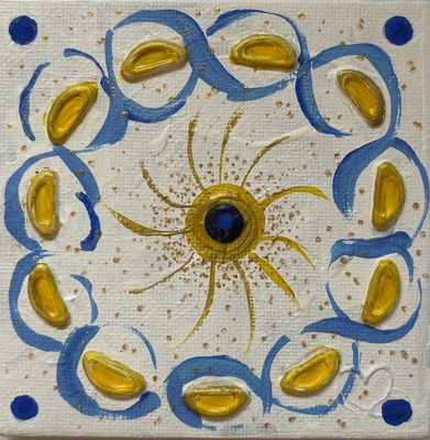 アクリル #227 Harmony  (10x10cm)