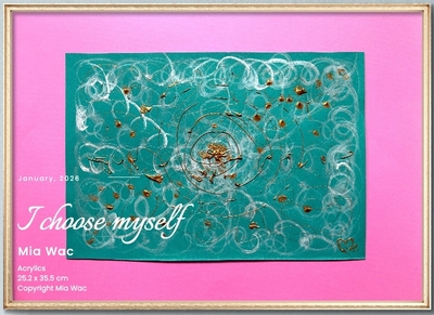 アクリル #161 I choose myself (25.2x35.5 cm)