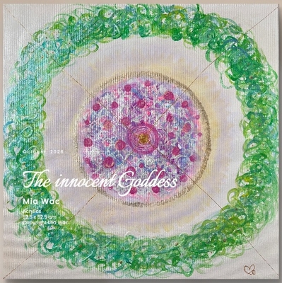 アクリル #234 The innocent goddess (52.5x52.5 cm)