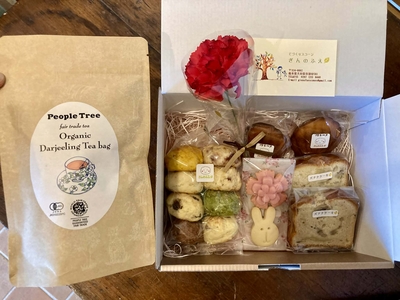 【母の日のおくりもの】焼き菓子(大)と有機紅茶のセット