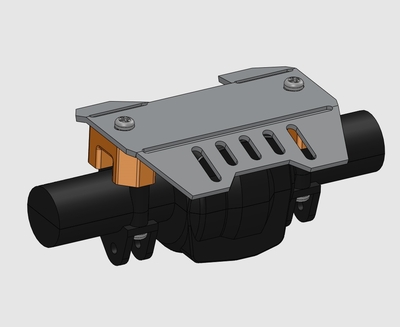 CC02-CNC削り出しスキッドプレートset