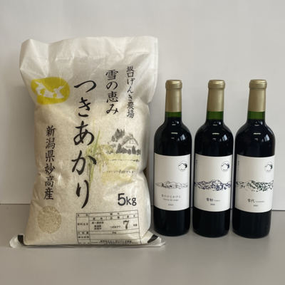 つきあかりとワインのセット