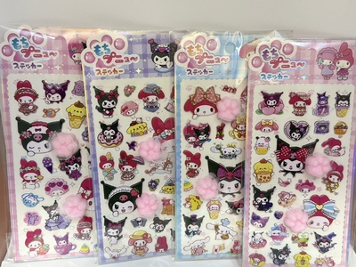 もちプニュ～ステッカー　サンリオシリーズ　肉球スクイーズ