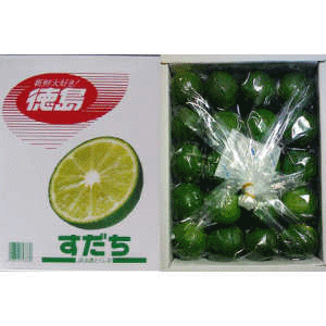 贈答高級すだち-徳島産　１kg箱入　赤秀　２Ｌ：クール便