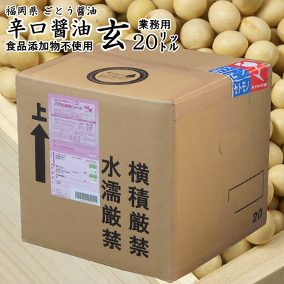 醤油 九州 辛口 しょうゆ  玄 業務用 20リットル
