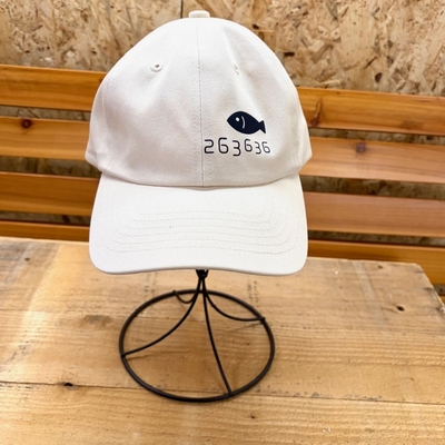 コットンツイルローキャップ（アイボリー）