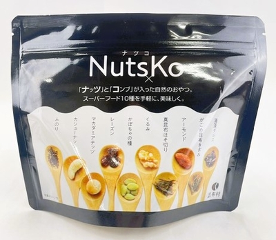NutsKo ナツコ 70g ナッツとコンブが入った自然のおやつ スーパーフード10種