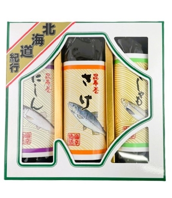 昆布巻セット 3本入 にしん／秋鮭／ししゃも 各150g