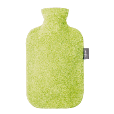 スタンダードカバー湯たんぽ フリース・カラフルシリーズ ライトグリーン(替えカバー付)