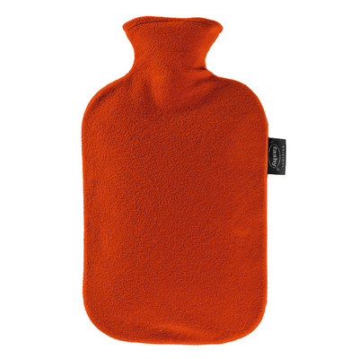 スタンダードカバー湯たんぽ フリース・カラフルシリーズ レッド(替えカバー付)