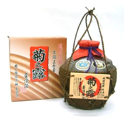 菊之露 浪漫古酒5合壷シュロ巻 (40度/900ml)