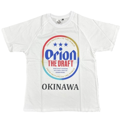 NEW【オリオンビール】Tシャツ OKINAWAロゴ入り/ホワイト